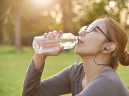 drinking water