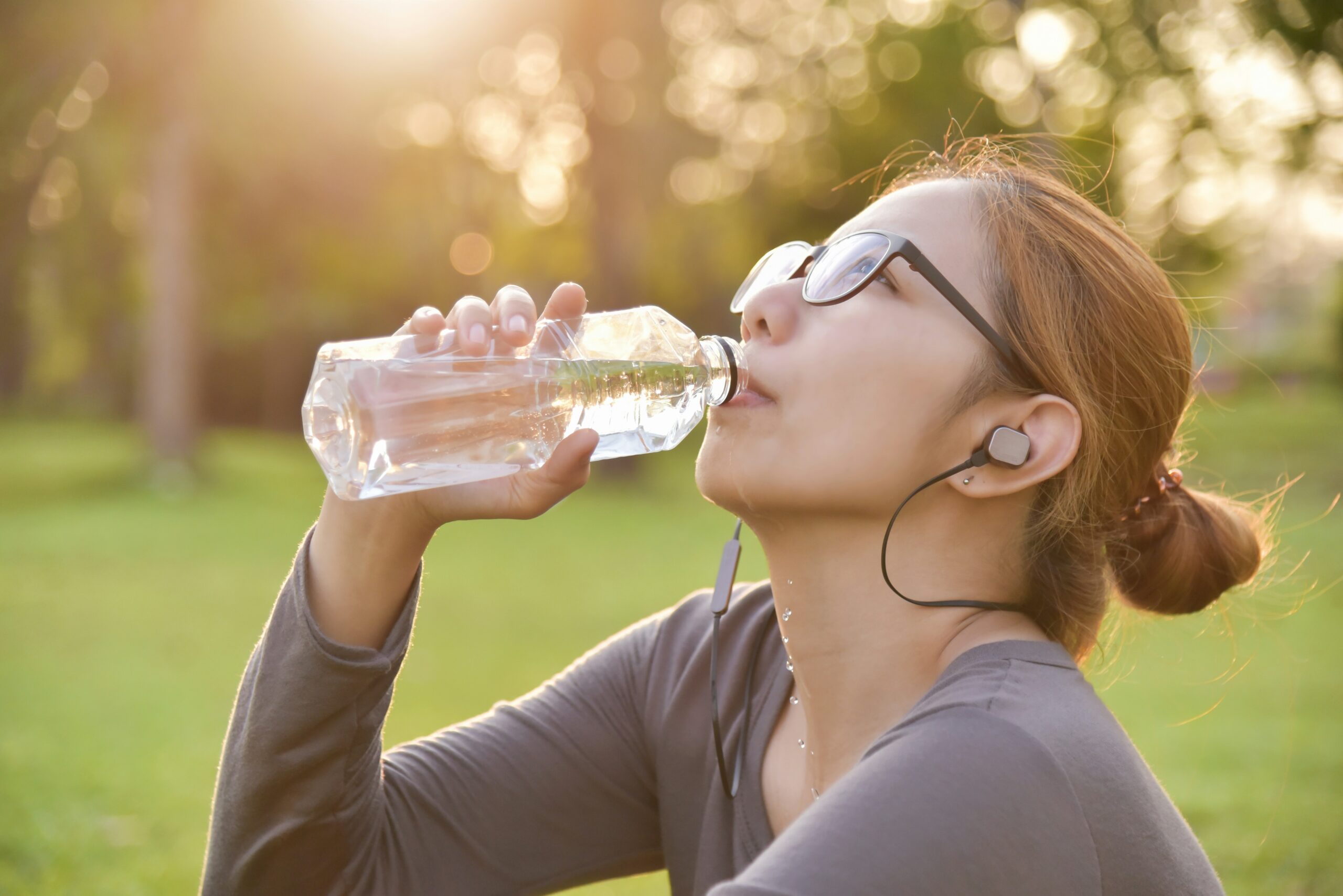 drinking water